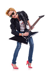 Image showing Rock star girl