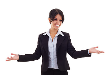 Image showing smiling business woman