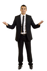 Image showing business man with open arms 