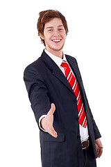 Image showing handshaking business man