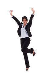 Image showing  joyous business woman