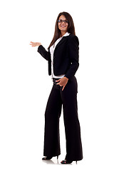 Image showing  business woman presenting