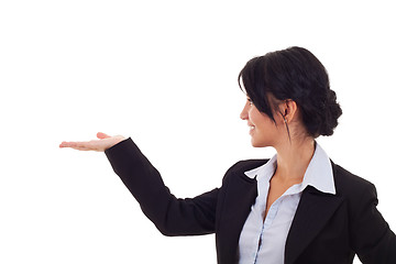 Image showing  business woman presenting