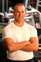 Image showing fitness center man