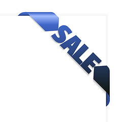 Image showing Sale corner ribbon on a white paper