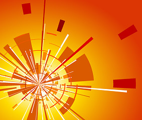 Image showing Orange background with explosion