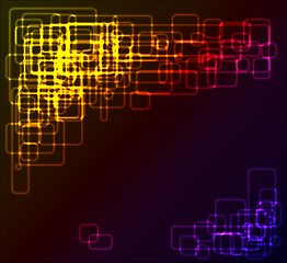 Image showing abstract background made from rounded rectangles