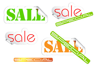 Image showing Set of fresh sale labels