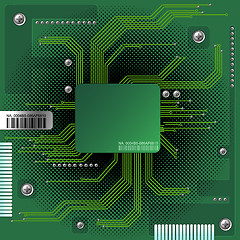 Image showing Abstract electronic background
