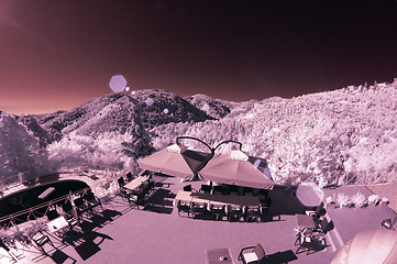 Image showing Infrared Picture of a Agriturismo in Tuscany