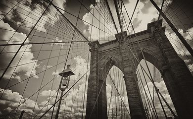 Image showing Brooklyn Bridge Architecture