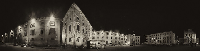 Image showing Panoramic View of Piazza dei Cavalieri in Pisa