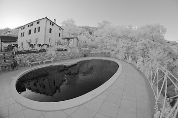 Image showing Infrared Picture of a Agriturismo in Tuscany