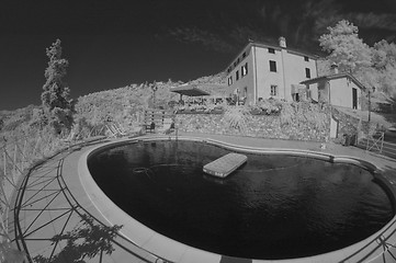 Image showing Infrared Picture of a Agriturismo in Tuscany