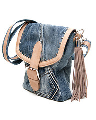 Image showing Feminine jeans bag