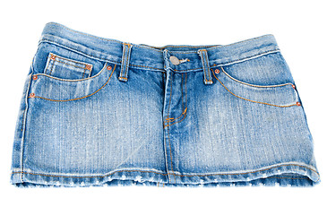 Image showing Jeans mini skirt