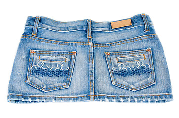 Image showing Jeans mini skirt