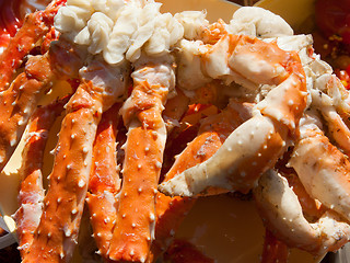 Image showing Boiled paws of the crab