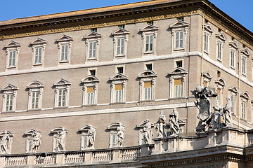 Image showing Apostolic Palace, Pope's residense and window