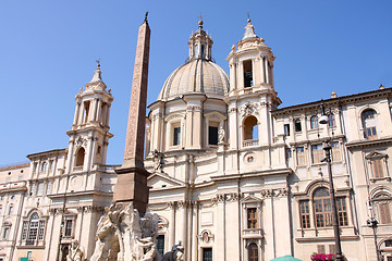 Image showing Sant'Agnese in Agone, Piazza Navona in Rome
