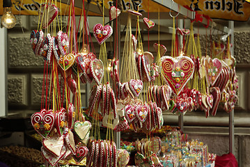 Image showing Gingerbread Hearts