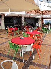 Image showing Beach restaurant