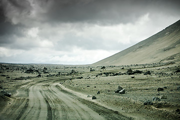 Image showing Iceland dirt road