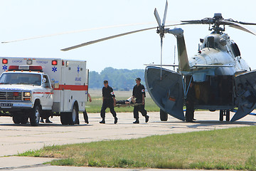 Image showing medical military trainings