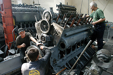 Image showing Workers at factory