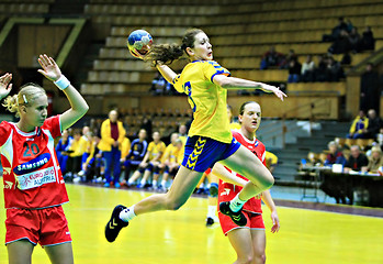 Image showing Handball. woman