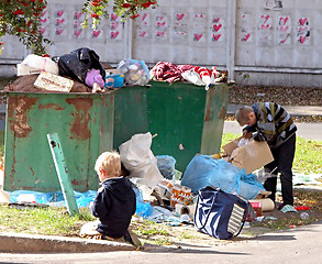 Image showing Homeless children