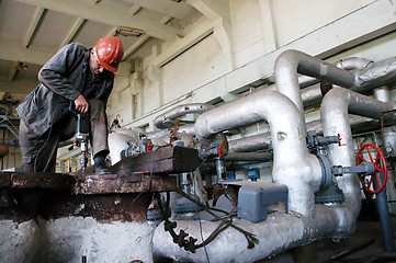 Image showing Workers at factory