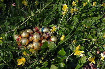 Image showing Easter Eggs (oeufs)