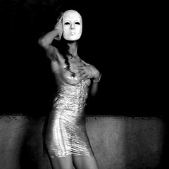 Image showing Naked and masked dancer