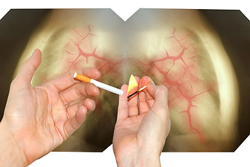 Image showing  harmful habit