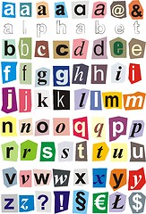 Image showing Alphabet - small letters