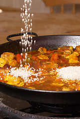 Image showing Cooking paella