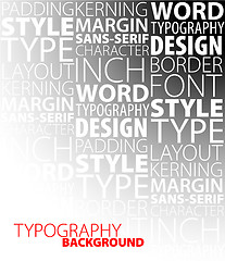 Image showing design and typography background
