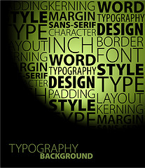 Image showing design and typography background