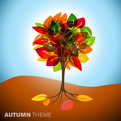 Image showing Autumn tree illustration