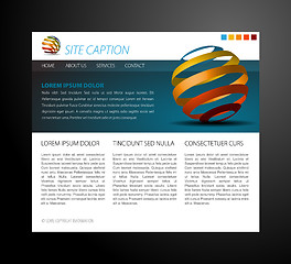 Image showing Modern website template