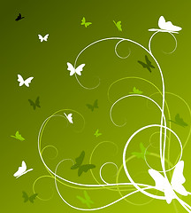 Image showing Abstract spring floral background