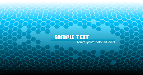 Image showing Abstract blue technical background