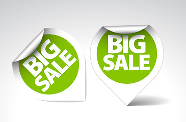 Image showing Round stickers for big sale