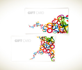 Image showing modern gift card templates