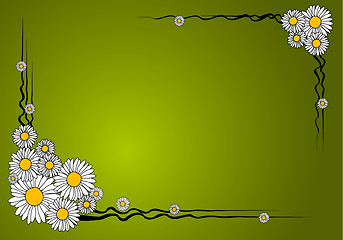 Image showing Vector flower frame