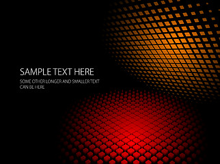 Image showing Abstract red and orange dynamic background