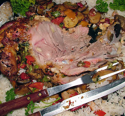 Image showing Mutton roast