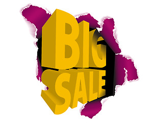 Image showing Big sale discount advertisement