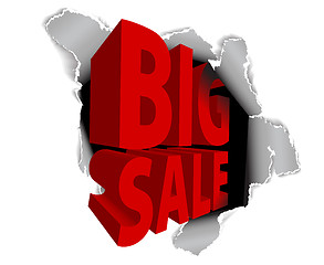 Image showing Big sale discount advertisement